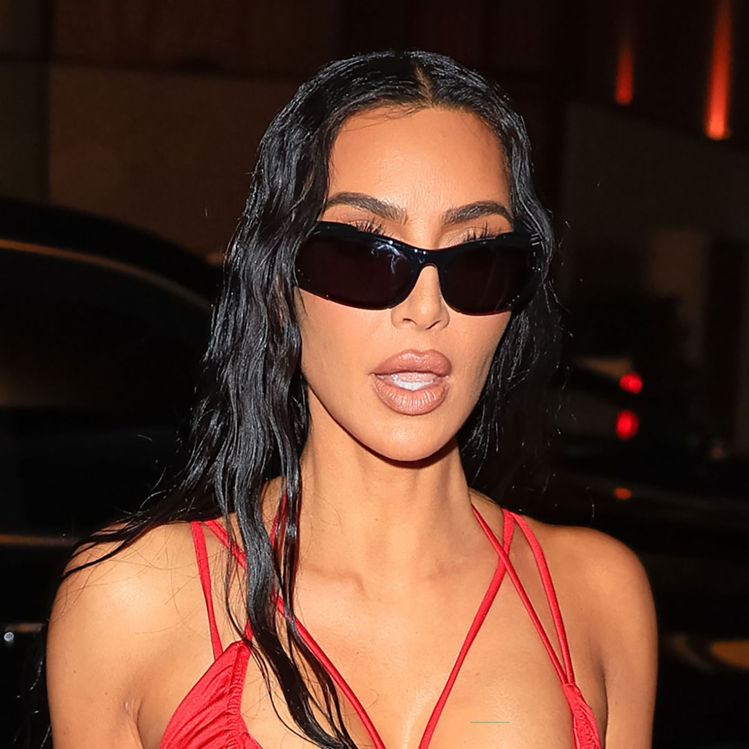 Kim Kardashian Showcases Red Hot Style at Her 43rd Birthday Party